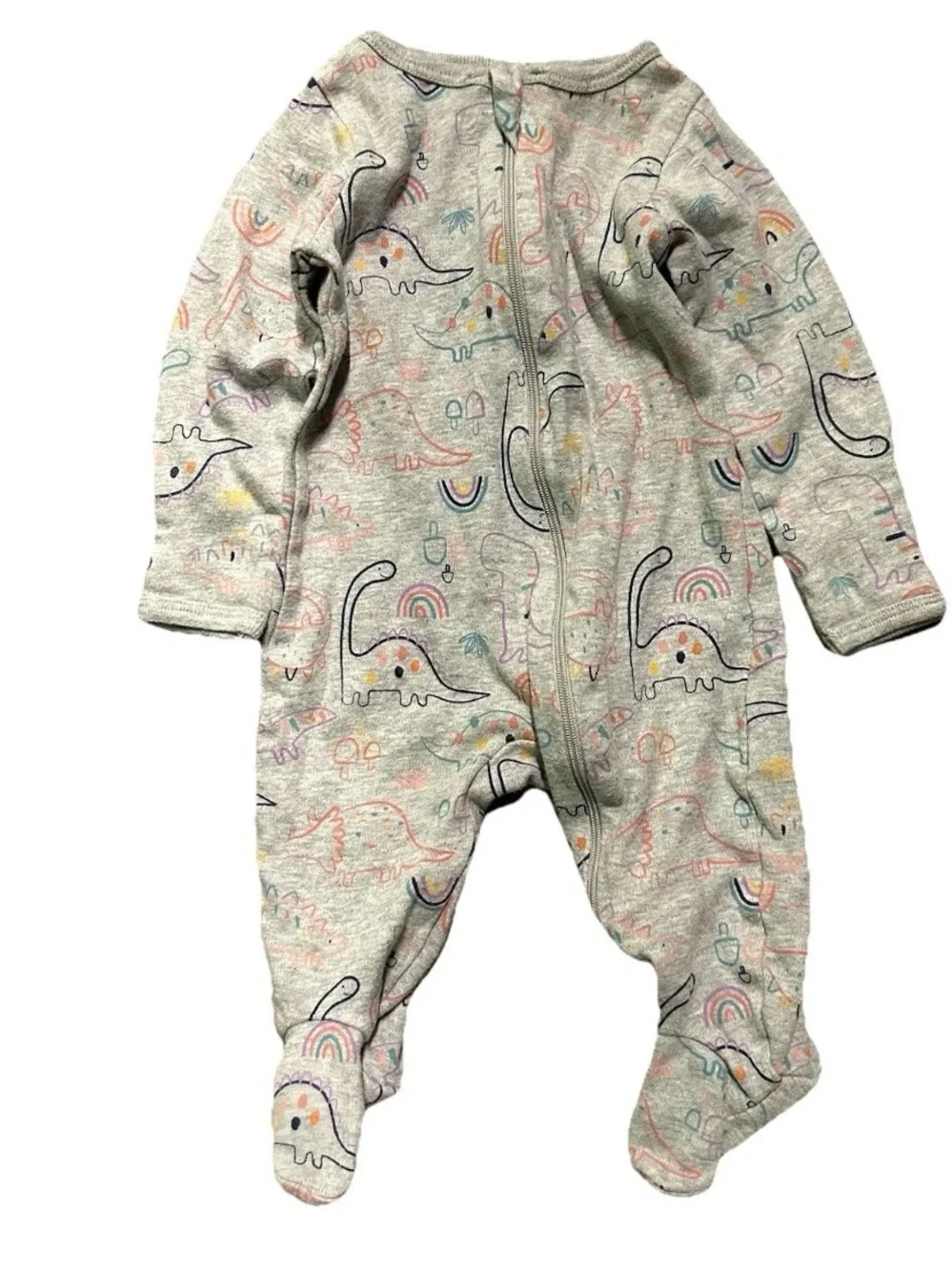 Baby Boy Footie Pajamas Animals Mickey Striped Dinosaurs Size 3 Months